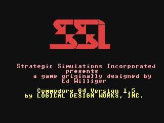 Computer Ambush title screen for Commodore 64